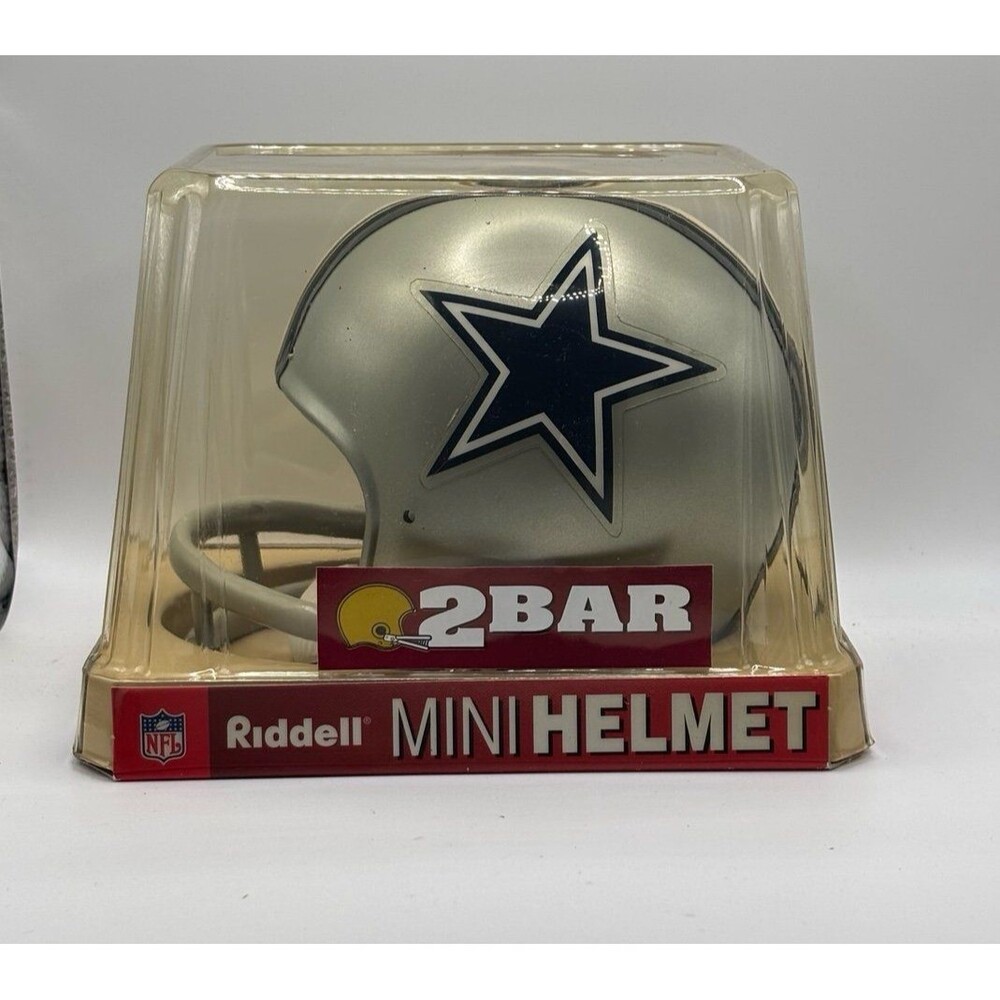 Dallas Cowboys 1964-1966 NFL Riddell 2 Bar Throwback Mini Helmet Rare New NIB